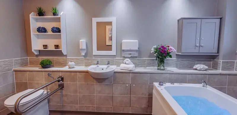 Luxury Spa Bath at Flowerdown Care Home in Winchester