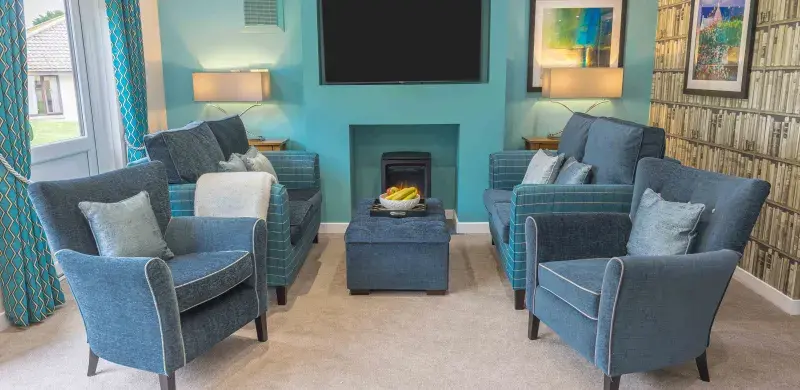 Lounge at Kirkburn Court Care Home - Barchester Healthcare