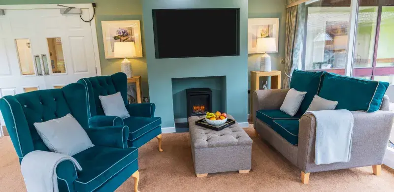 Lounge at Kirkburn Court Care Home - Barchester Healthcare