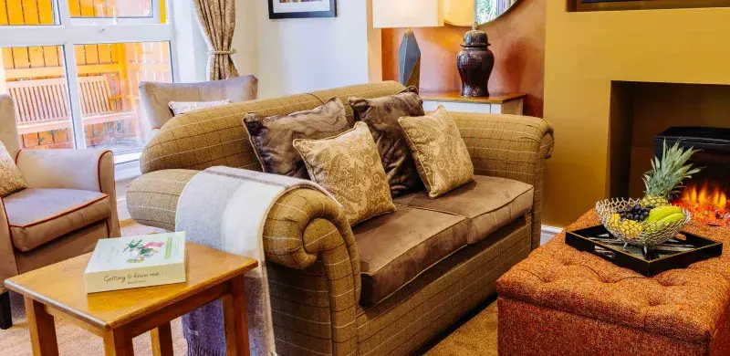 Lounge at Lanercost House Care Home in Carlisle