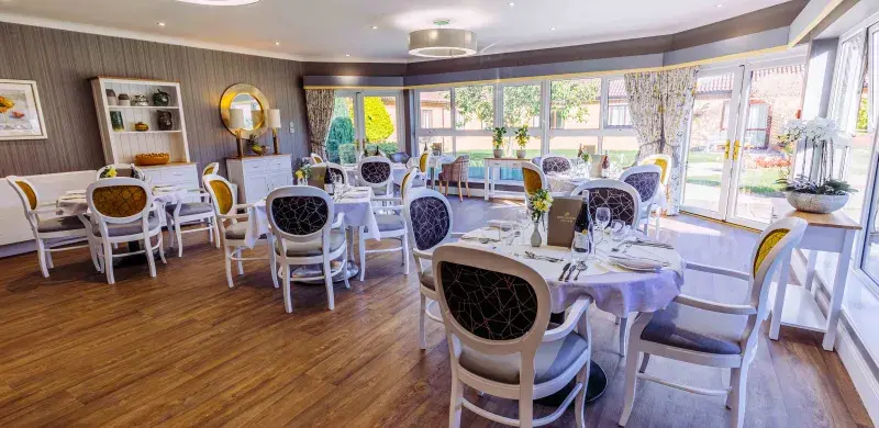 Dining at Lanercost House Care Home in Carlisle