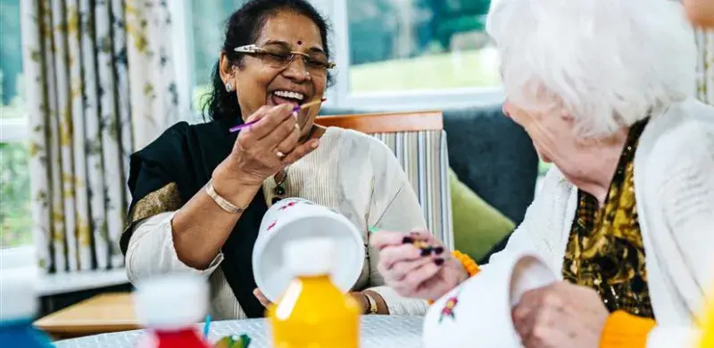 Social activities at Chestnut Gardens care home 