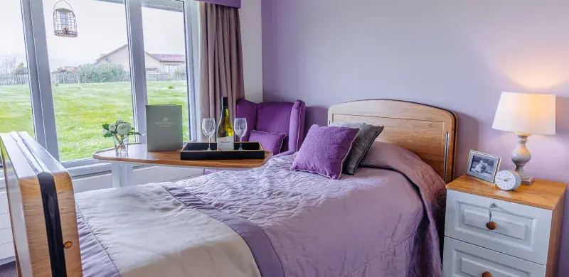 Bedroom at Seaview House Care Home in Wick