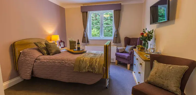 Bedroom at Sutton Valence Care Home