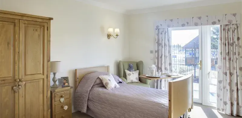 Bedroom at Tennyson Wharf Care Home