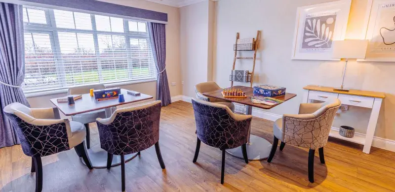 Activity room at Wadhurst Manor Care Home in Wealden